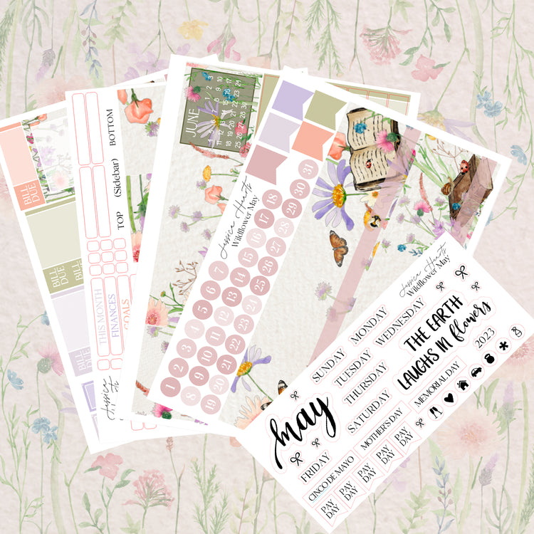 Wildflower May BLANK May 2023 Monthly Kit + Foil Overlay