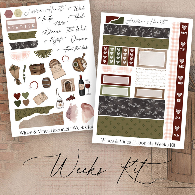 Wines & Vines Hobonichi Weeks Kit