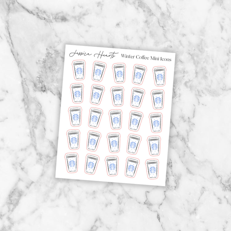 Winter Coffee Mini Icons
