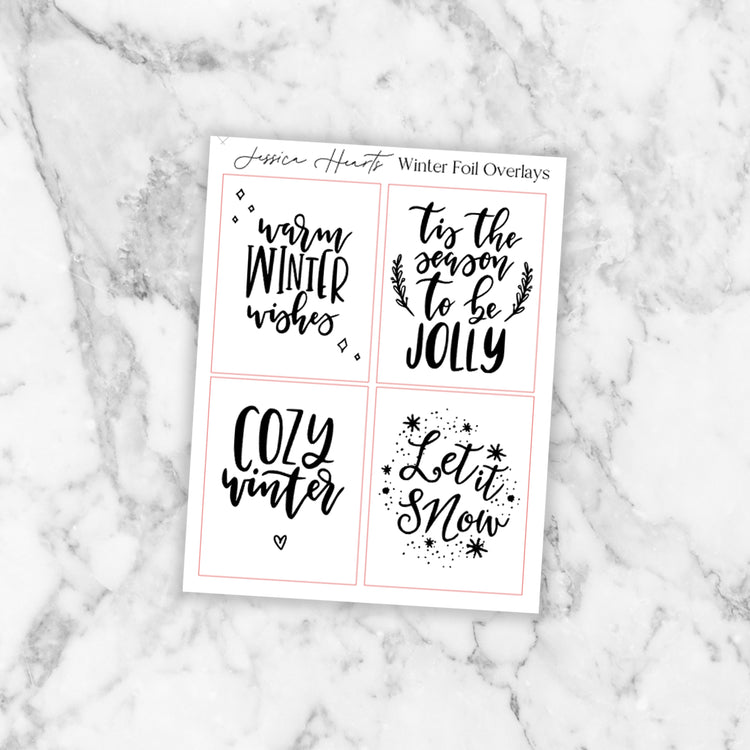 Winter Foil Overlays