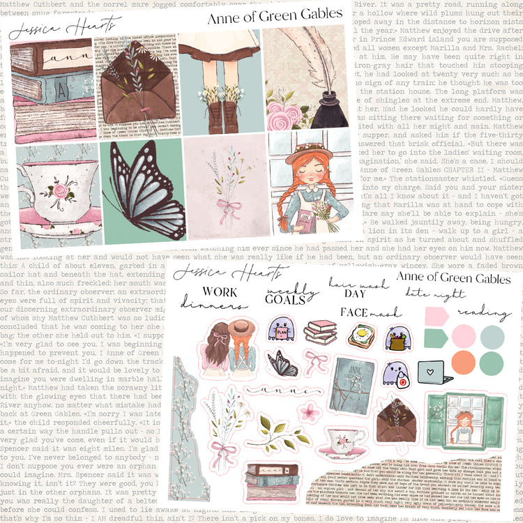 Anne of Green Gables Weekly Sticker Kit *Jessica's Faves Format*