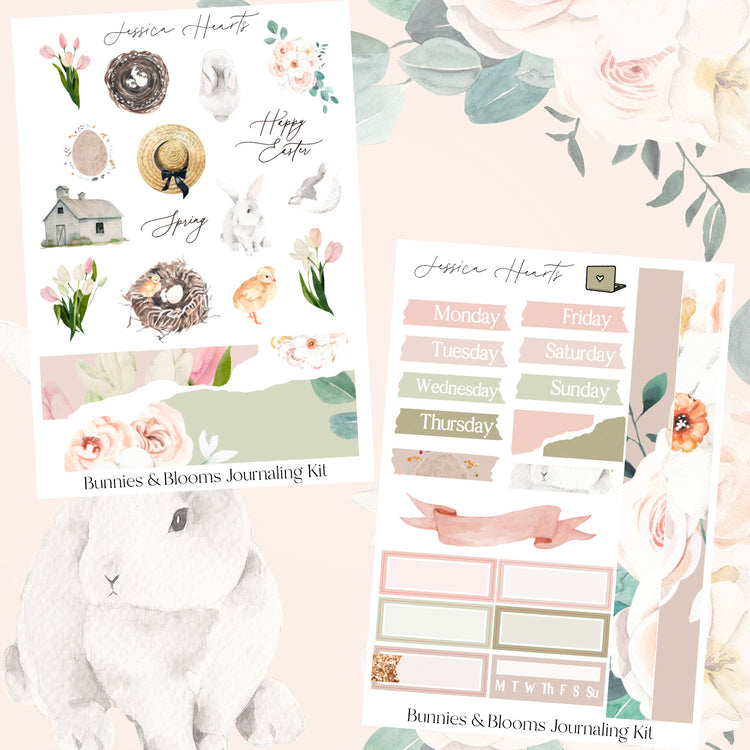 Bunnies & Blooms Journaling Kit