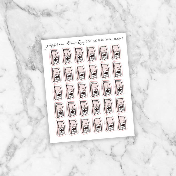 Coffee Bag Mini Icon Sheet