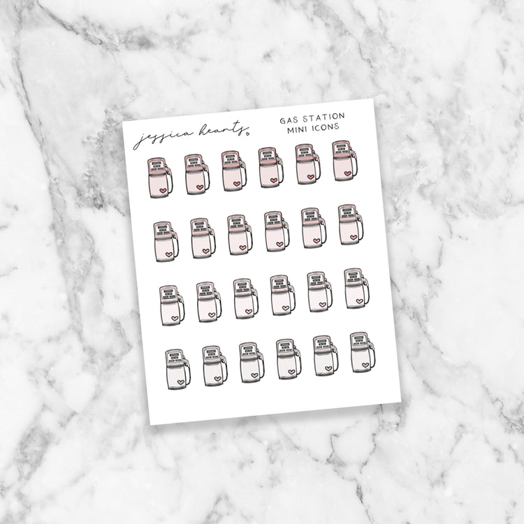 Gas Station Mini Icon Sheet