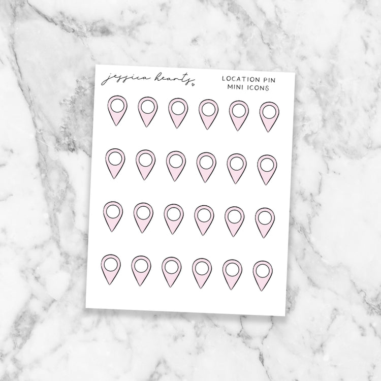 Location Pin Mini Icon Sheet