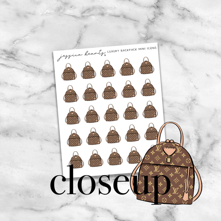 Luxury Backpack Mini Icons