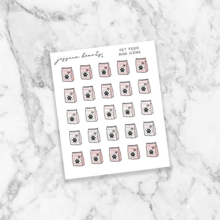 Pet Food Mini Icon Sheet