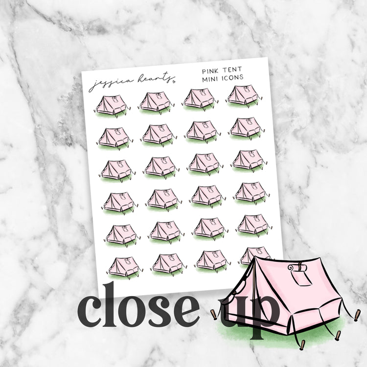Pink Tent Mini Icons