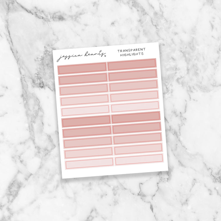 Blush Transparent Highlights
