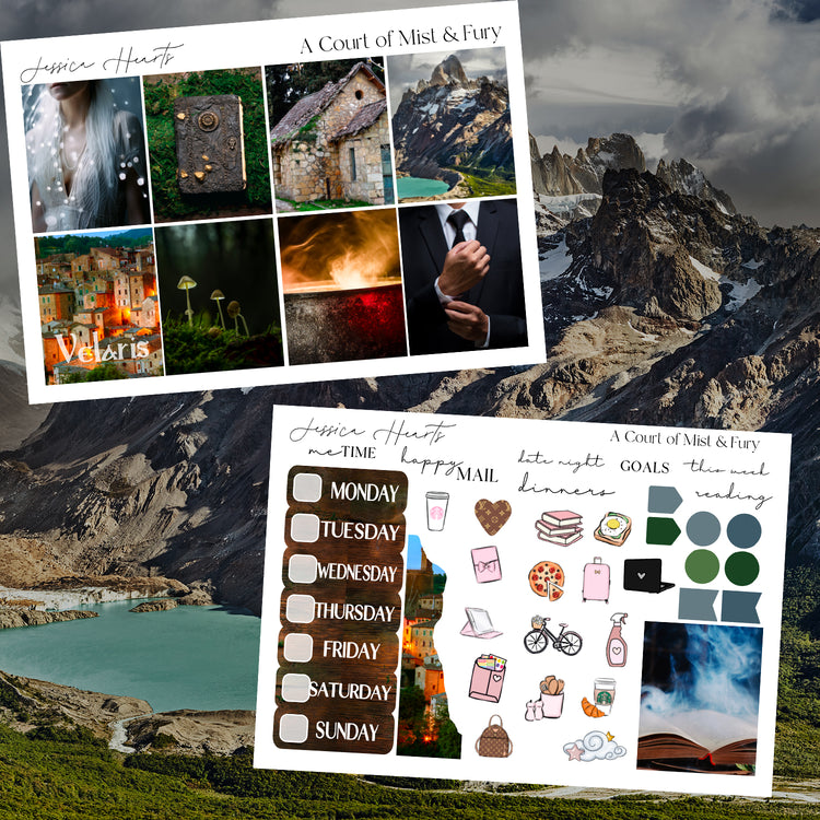 A Court of Mist & Fury inspired Weekly Sticker Kit