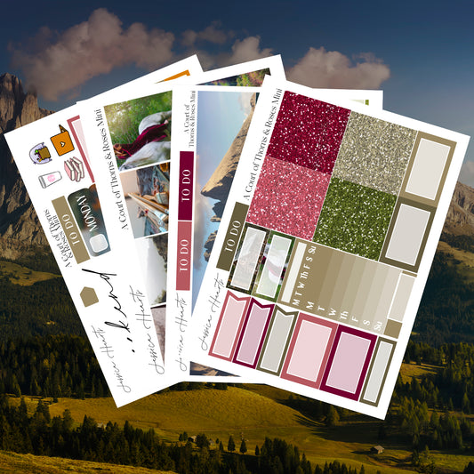 A Court of Thorns & Roses Inspired MINI Sticker Kit