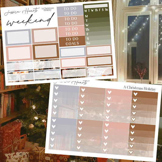 A Christmas Holiday Weekly Sticker Kit