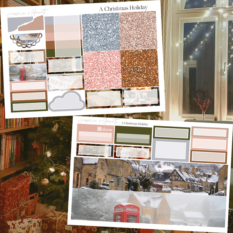 A Christmas Holiday Weekly Sticker Kit