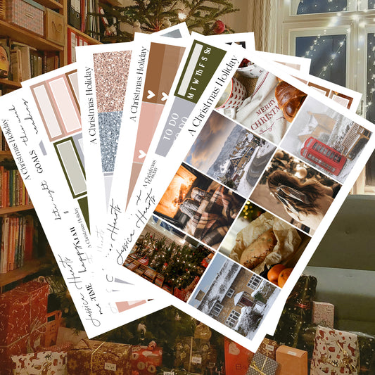 A Christmas Holiday Weekly Sticker Kit