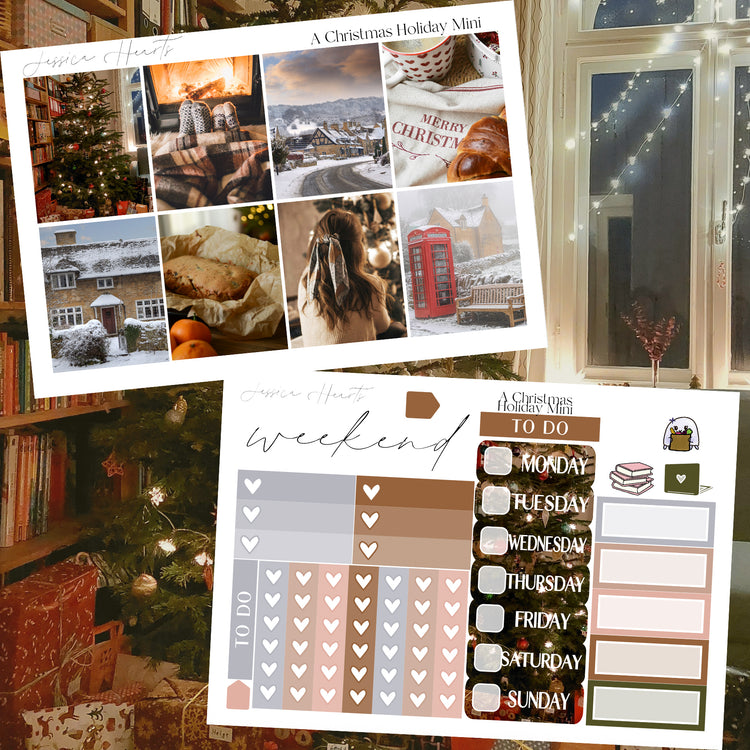 A Christmas Holiday MINI Sticker Kit