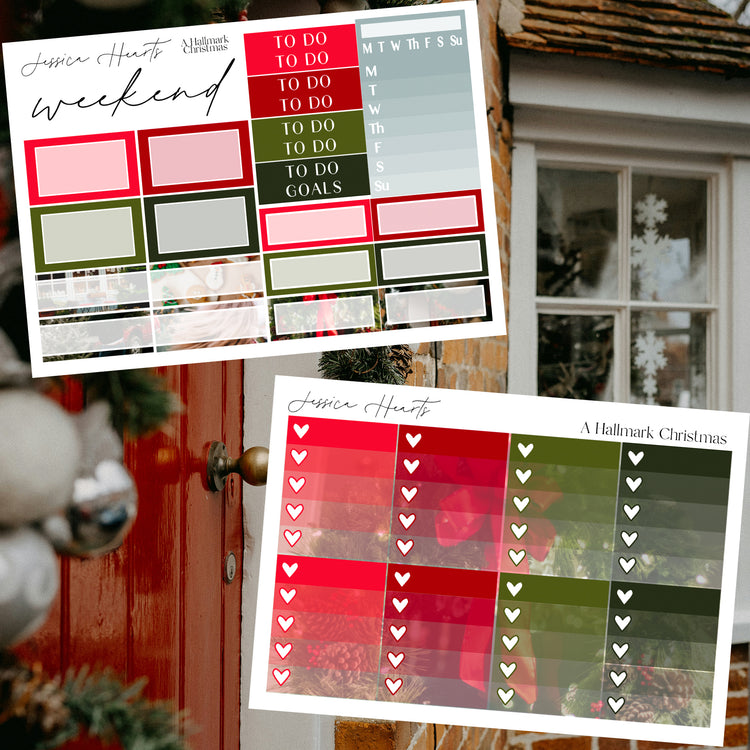 A Hallmark Christmas Weekly Sticker Kit