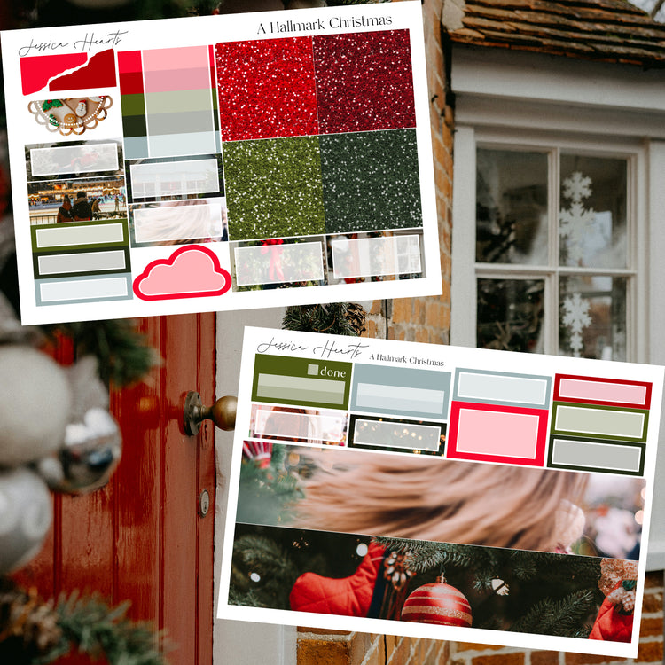 A Hallmark Christmas Weekly Sticker Kit