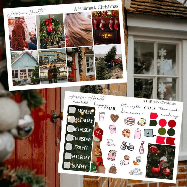 A Hallmark Christmas Weekly Sticker Kit