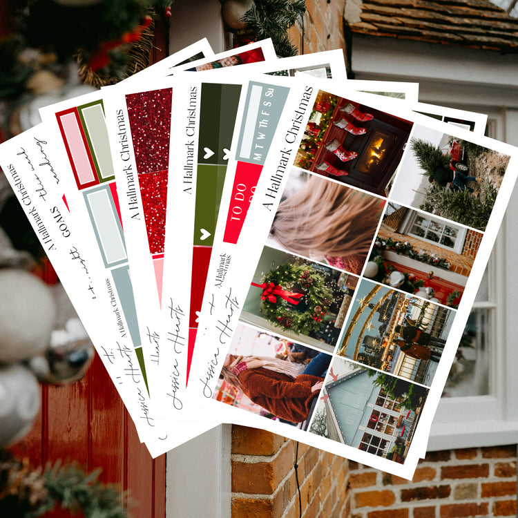 A Hallmark Christmas Weekly Sticker Kit