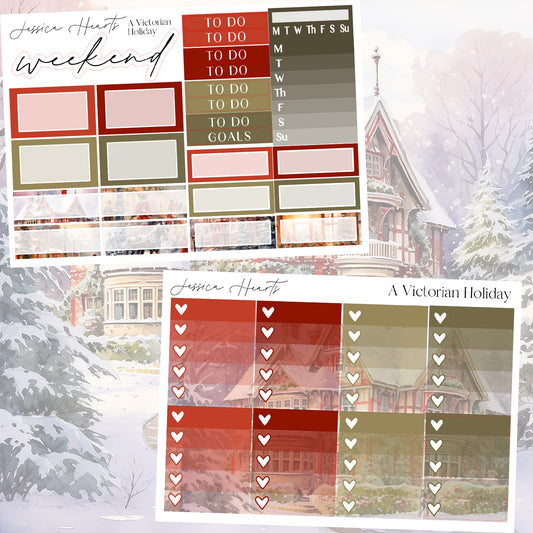 A Victorian Holiday Weekly Sticker Kit
