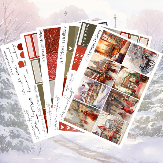 A Victorian Holiday Weekly Sticker Kit