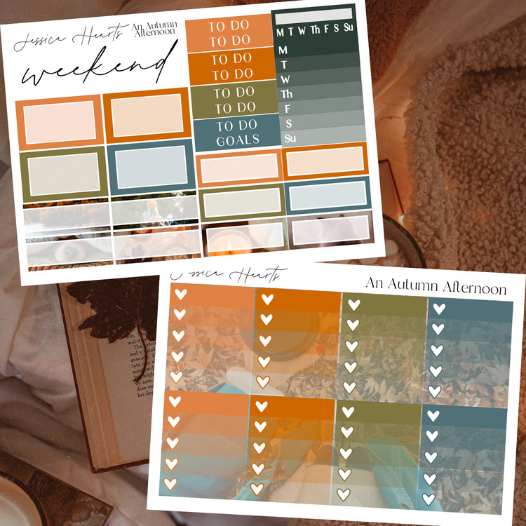 An Autumn Afternoon Weekly Sticker Kit