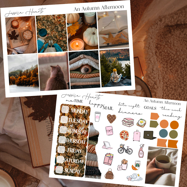 An Autumn Afternoon Weekly Sticker Kit