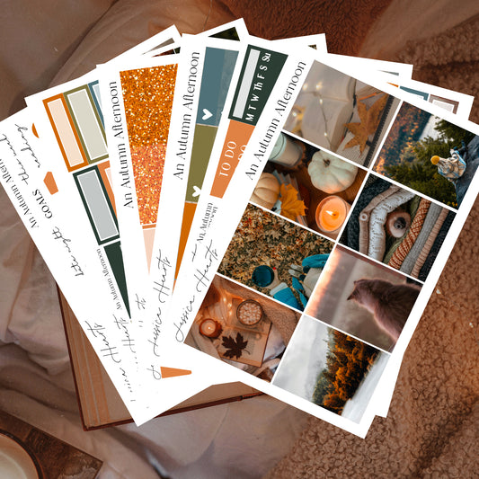 An Autumn Afternoon Weekly Sticker Kit