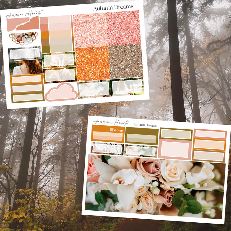 Autumn Dreams Weekly Sticker Kit 2024