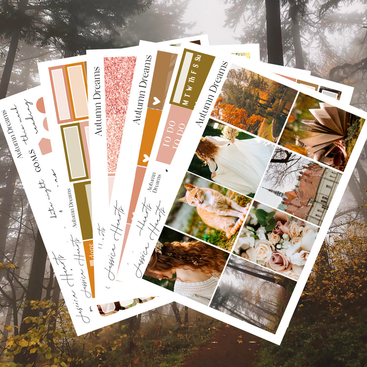 Autumn Dreams Weekly Sticker Kit 2024
