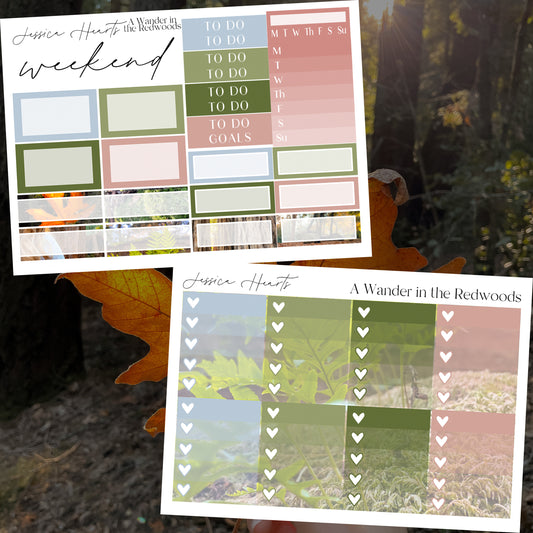 A Wander in the Redwoods Weekly Sticker Kit *exclusive*