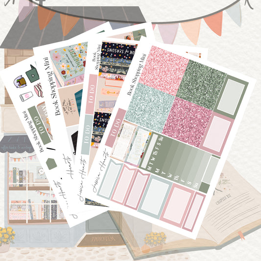 Book Shopping MINI Sticker Kit