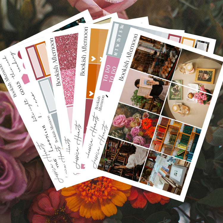 Bookish Afternoon Weekly Sticker Kit