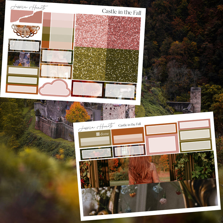 Castle in the Fall Weekly Sticker Kit