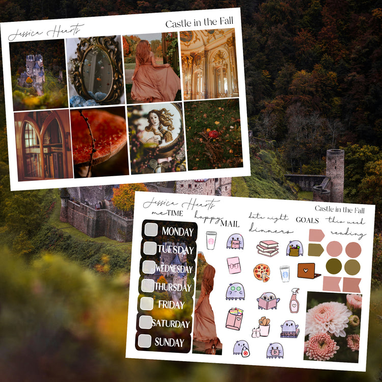 Castle in the Fall Weekly Sticker Kit
