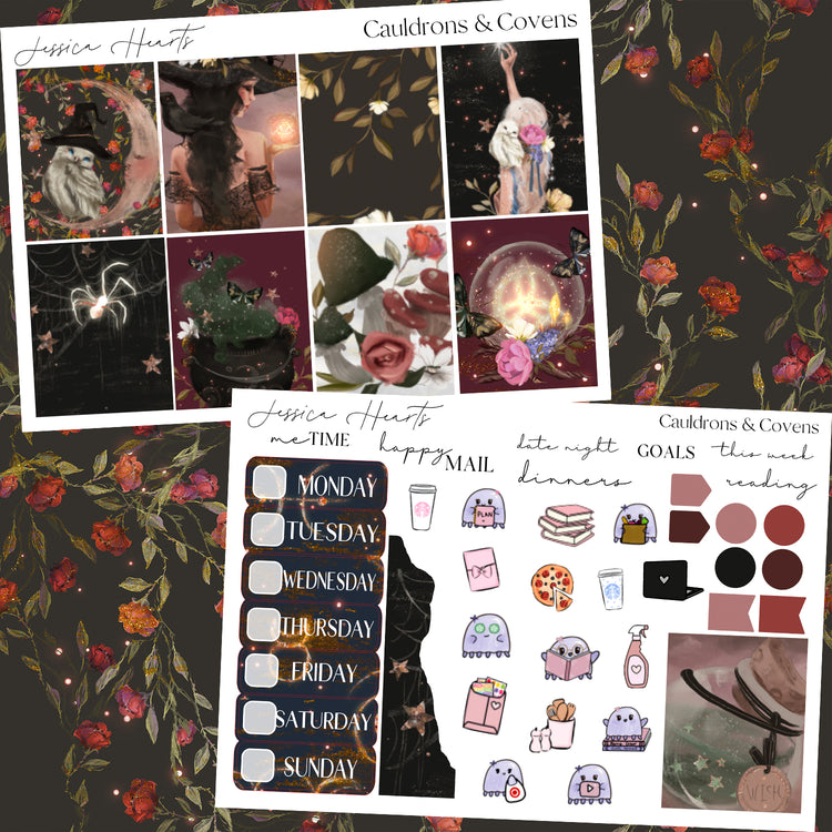 Cauldrons & Covens Weekly Sticker Kit *new format*