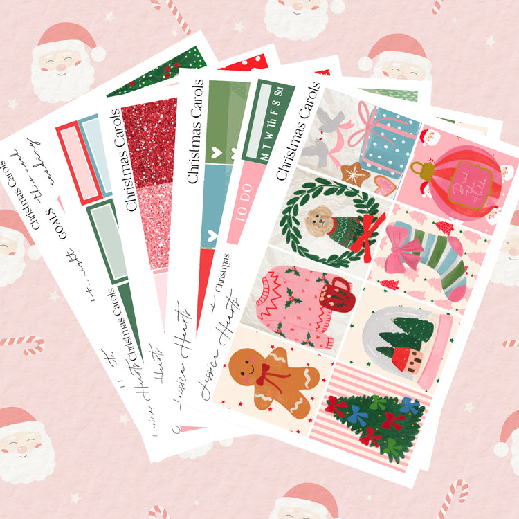 Christmas Carols Weekly Sticker Kit
