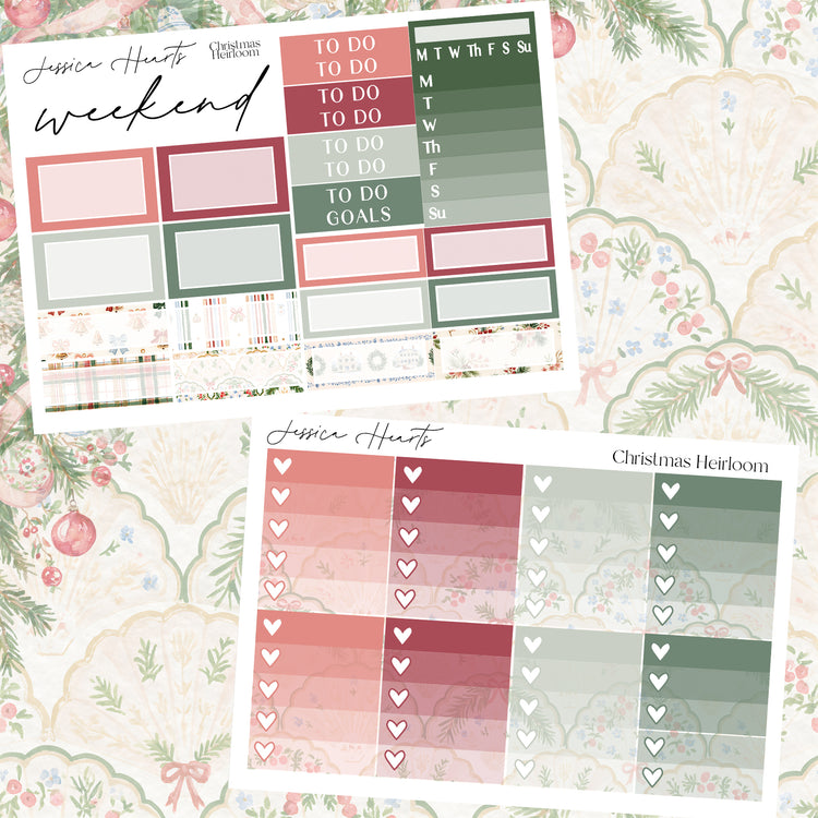 Christmas Heirloom Weekly Sticker Kit