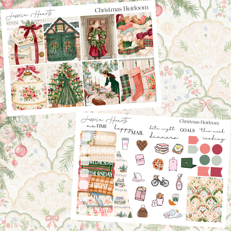 Christmas Heirloom Weekly Sticker Kit