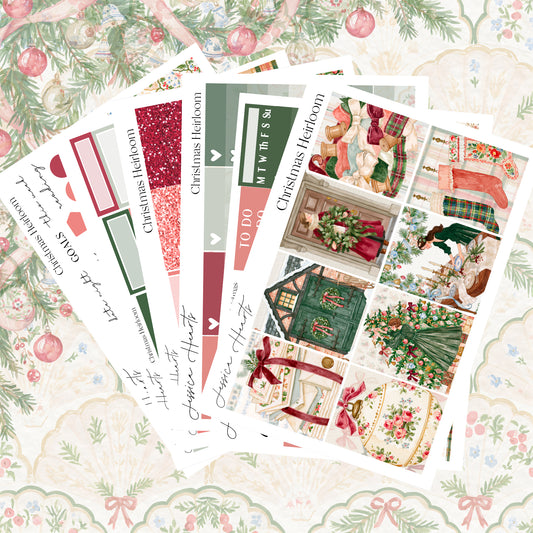 Christmas Heirloom Weekly Sticker Kit