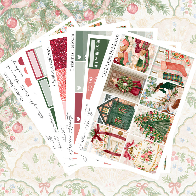 Christmas Heirloom Weekly Sticker Kit