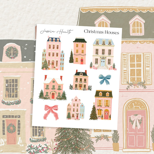 Christmas Houses Deco Stickers