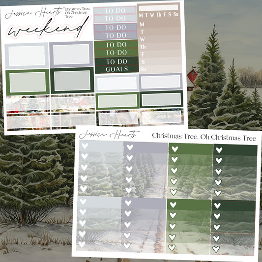 Christmas Tree, Oh Christmas Tree Weekly Sticker Kit
