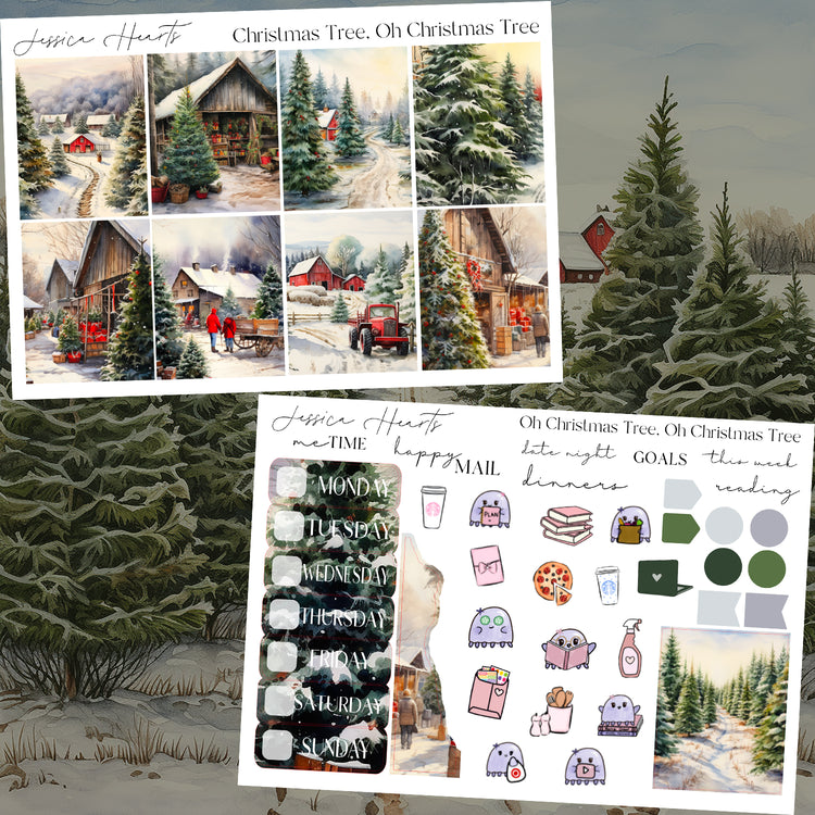 Christmas Tree, Oh Christmas Tree Weekly Sticker Kit