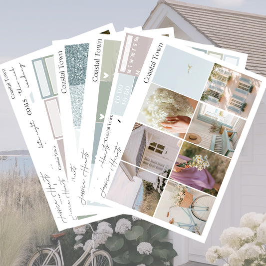 Coastal Town Weekly Sticker Kit