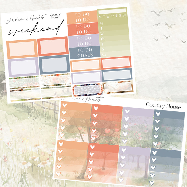 Country House Weekly Sticker Kit