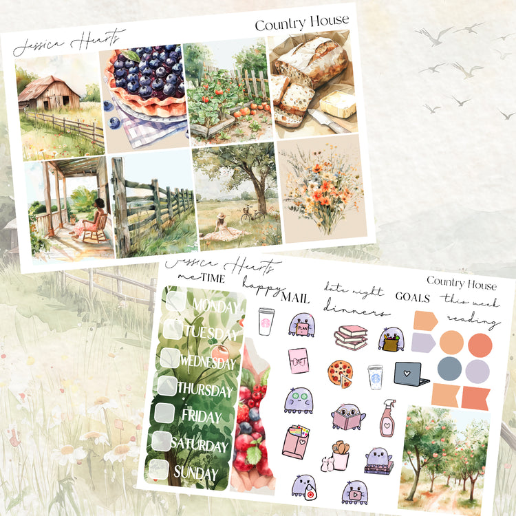 Country House Weekly Sticker Kit