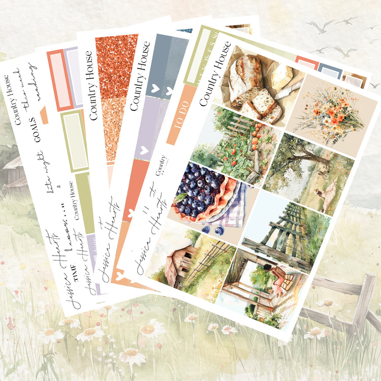 Country House Weekly Sticker Kit