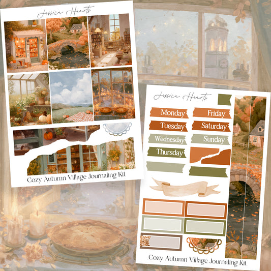 Cozy Autumn Village Journaling Kit