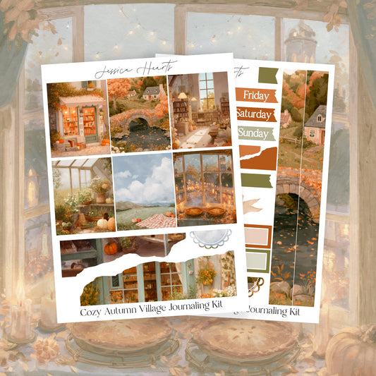 Cozy Autumn Village Journaling Kit